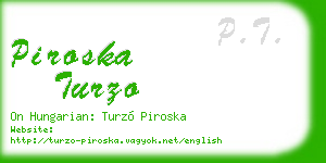 piroska turzo business card